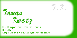 tamas kmetz business card